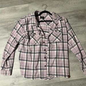 LITTLE BIPSY PURPLE HAZE WOMENS FLANNEL